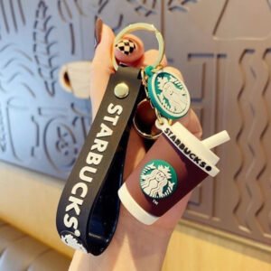 Starbucks Brown Glass 3D Keychain (Pack of 12pcs) 38pp/-