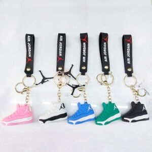 Jordan 5 color shoes 3D Keychain (12 Pieces in Packet)