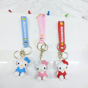 Kitty Three Color Design Set 3D Keychain (12 Piece in Packet- 40/-pp)