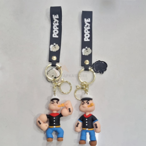 Popeye 2 Design set 3D Keychain Wholesale (12pcs Packet) 40/-pp