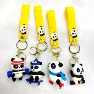 Panda 4 Design set 3D Keychain (12 Pieces in Packet) 40 pp/-