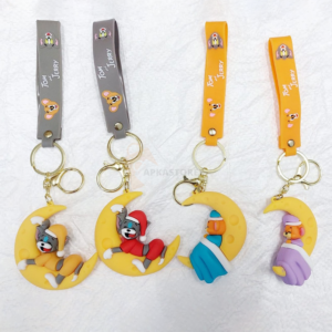 Tom and Jerry Moon Design 3D Keychain (12 Pieces in Packet) 38/- per piece