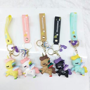 Unicorn 5 Design Set 3D Keychain (12 Pieces in Packet) 44/- per piece