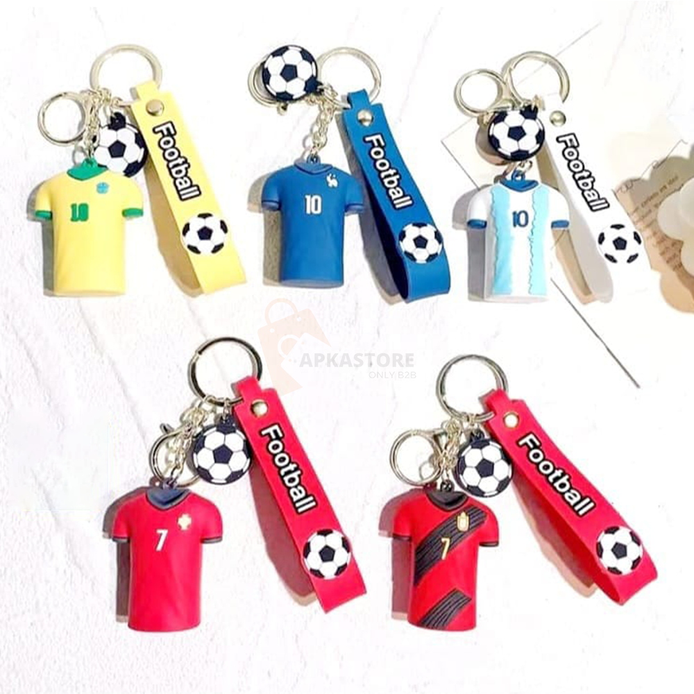 Footballer keychain messi ronaldo