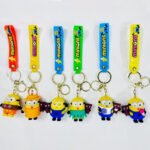 Minion 6 Design Set 3D Keychain  (12 Piece in Packet- 38/-pp)