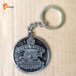 Bullet Bike Rotating Metal Silver keychain (Pack of 5) 48/- Per Piece