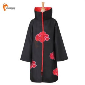 Akatsuki Unisex Long Cloak Robe (Size-L, XL)
