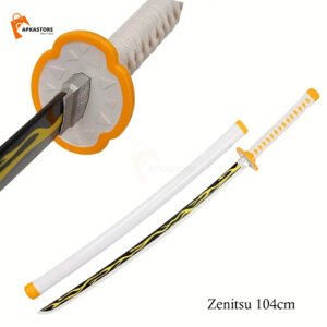 Demon Slayer Zenitsu Wooden Katana 104cm