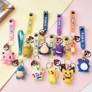 Mix Pokémon Set 3D Keychain (12 Pcs Packet) 44/-pp