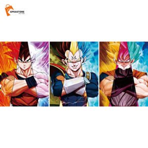 Dragon Ball Z Goku-1 3D Poster (Pack Of 5)