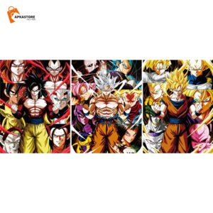 Dragon Ball Z Goku-2 3D Poster (Pack Of 5)