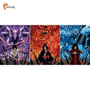 Naruto Character 3D Poster (Pack Of 5)
