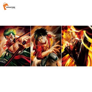 One Piece Luffy 3D Poster (Pack Of 5)