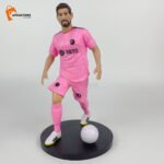 Messi Pink Jersey 18cm Footballer Action Figure