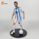 Messi White Jersey 18cm Footballer Action Figure