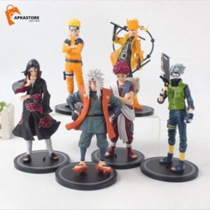 Naruto 6 Characters 19cm Action Figure Set
