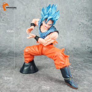 DBZ Goku Super Saiyan Blue Hair 19cm Action Figure