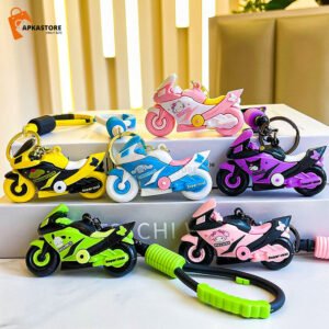 Cute Kuromi Bike 3D Keychain (12pcs Packet) 58/-pp