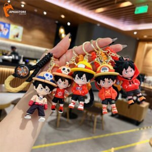 Premium One Piece Luffy 3D Keychain (12pcs Packet) 42/-pp