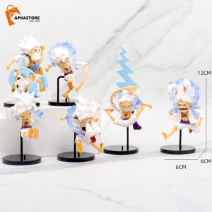Luffy Gear 5 Crazy Reaction 6Pcs Set Action Figure