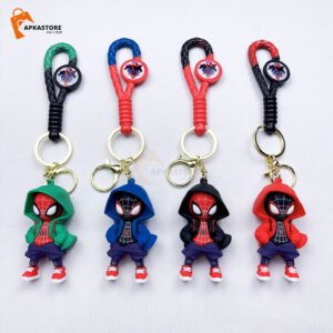 Spiderman Rope Strap 3D Keychain (12 Pcs Packet) 42/-pp