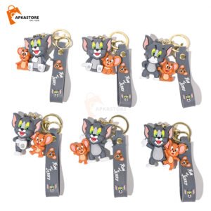 Tom And Jerry Attached 3D Keychain (12pcs Packet) 40/-pp