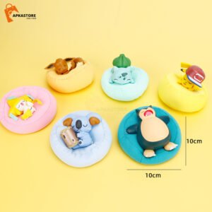 Pokemon on Pillow 6pcs Set 10cm
