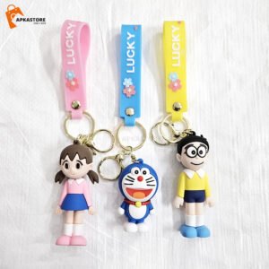 Nobita Doraemon And Shizuka 3 Designs 3D Keychain Set (12pcs Packet) 40/-pp