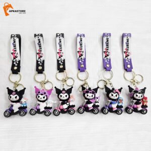 Kuromi 4 Designs 3D Keychain Set (12pcs Packet) 40/-per piece