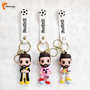 Messi Footballer 3 Designs 3D Keychain Set (12pcs Packet) 44/-per piece