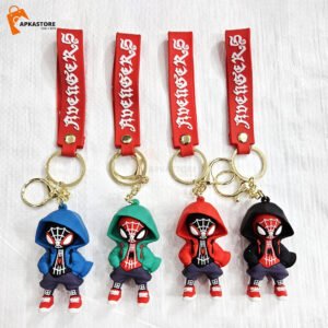 Spiderrman 4 Designs 3D Keychain Set (12pcs Packet) 44/-per piece