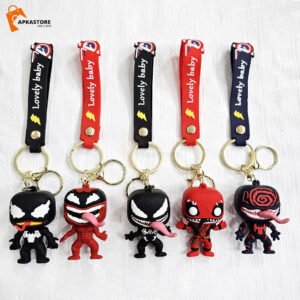 Venom 5 Designs 3D Keychain Set (12pcs Packet) 44/-per piece