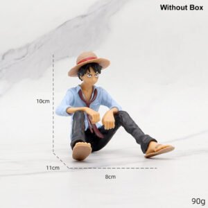 Wholesale Luffy Sitting 10cm Blue Action Figure