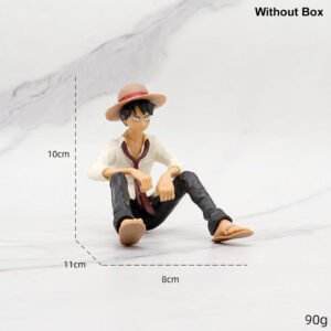 Wholesale Luffy Sitting 10cm White Action Figure