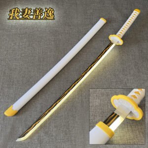 Zenitsu White Wooden LED Katana 104cm