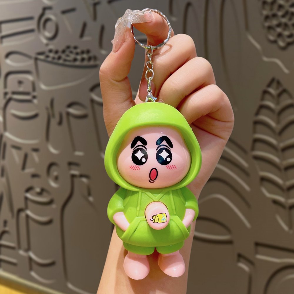 shinchan face changing keychain