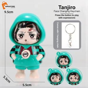 Tanjiro Face Changing Keychain (Pack of 12) 42/- Per Piece