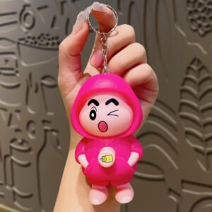 Shinchan Pink Face Changing Keychain (Pack of 12) 42/- Per Piece