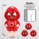 Spider Face Changing Keychain (Pack of 12) 35/-pp