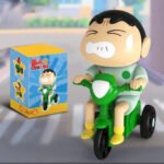 Shinchan Green Cycling 9cm Figure ( With Box)