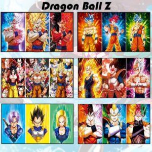 DBZ 3d Poster Mix Pack of 5 OPP Packing (95/- PP)