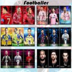 Footballer 3d Poster Mix Pack of 5 OPP Packing (95/- PP)