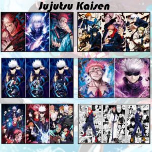 Jujutsu kaisen 3d Poster Mix Pack of 5 OPP Packing (95/- PP)
