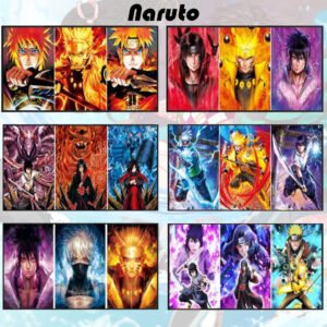 Naruto 3d Poster Mix Pack of 5 OPP Packing (95/- PP)