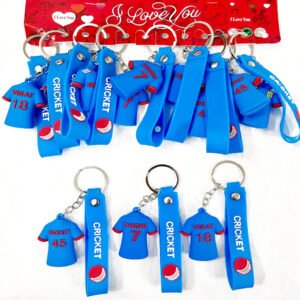 Cricketers T-shirt Pack of 12pc Rubber keychain (15/- PP)