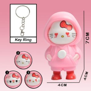 Pink Kitty Face Changing Keychain (Pack of 12) 35/-pp