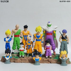 DBZ 9pcs Set With Base 21.5cm Figure (Blister+Box)