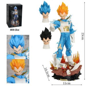 Vegeta Standing Three Heads 23cm Figure (Blister pack + Box )