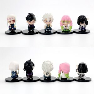 Demon Slayer-B Sitting Miniature Set of 5pcs With Base