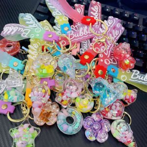 Fancy Water Keychains Mix Pack of 12pcs (55/- Per Piece)